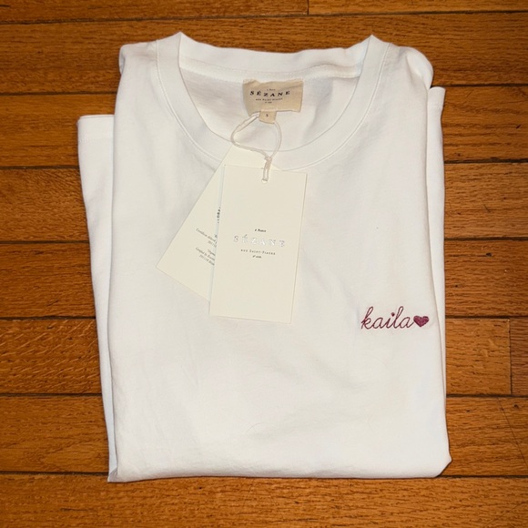 Sezane embroidered Conrad tee - Picture 5 of 5